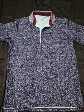 Greyson "Den of Thieves" pattern golf polo shirt